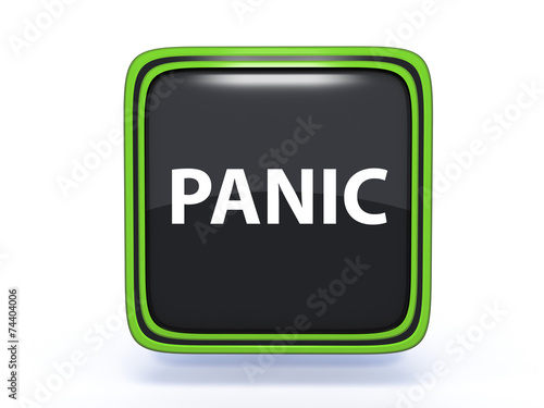 panic square icon on white background