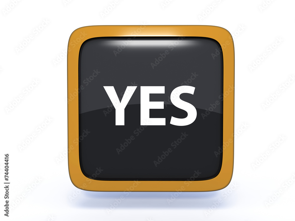 yes square icon on white background