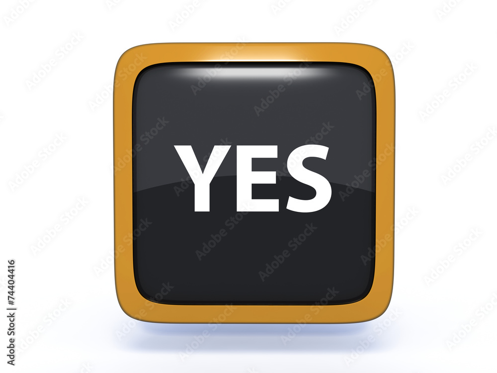 yes square icon on white background yes square icon on white background