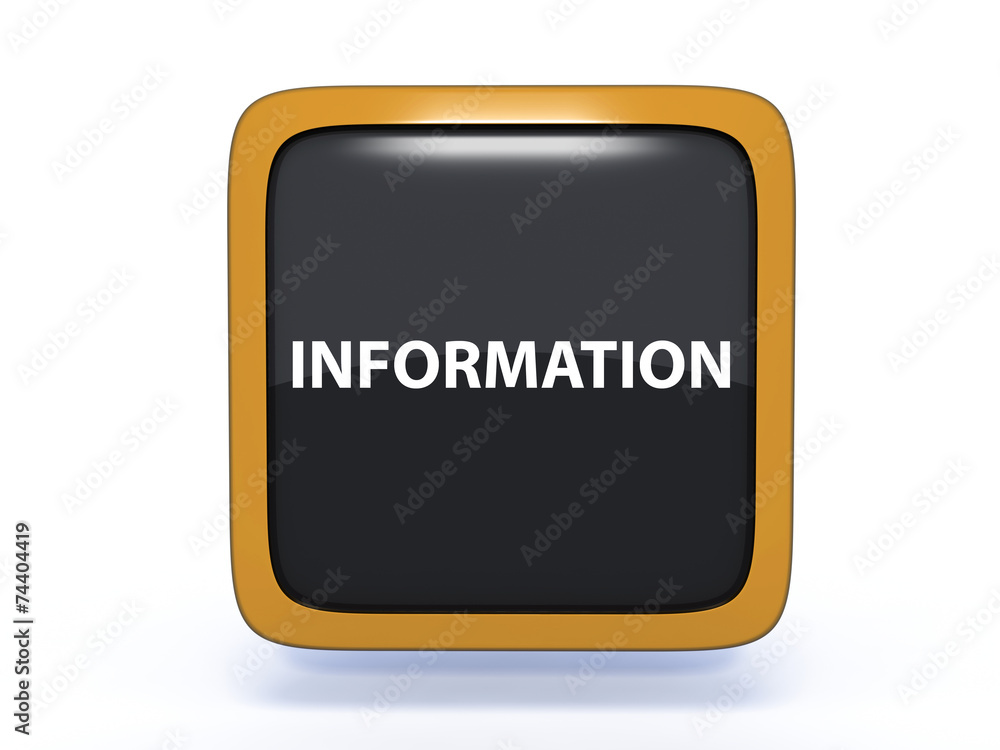 information square icon on white background information square icon on white background