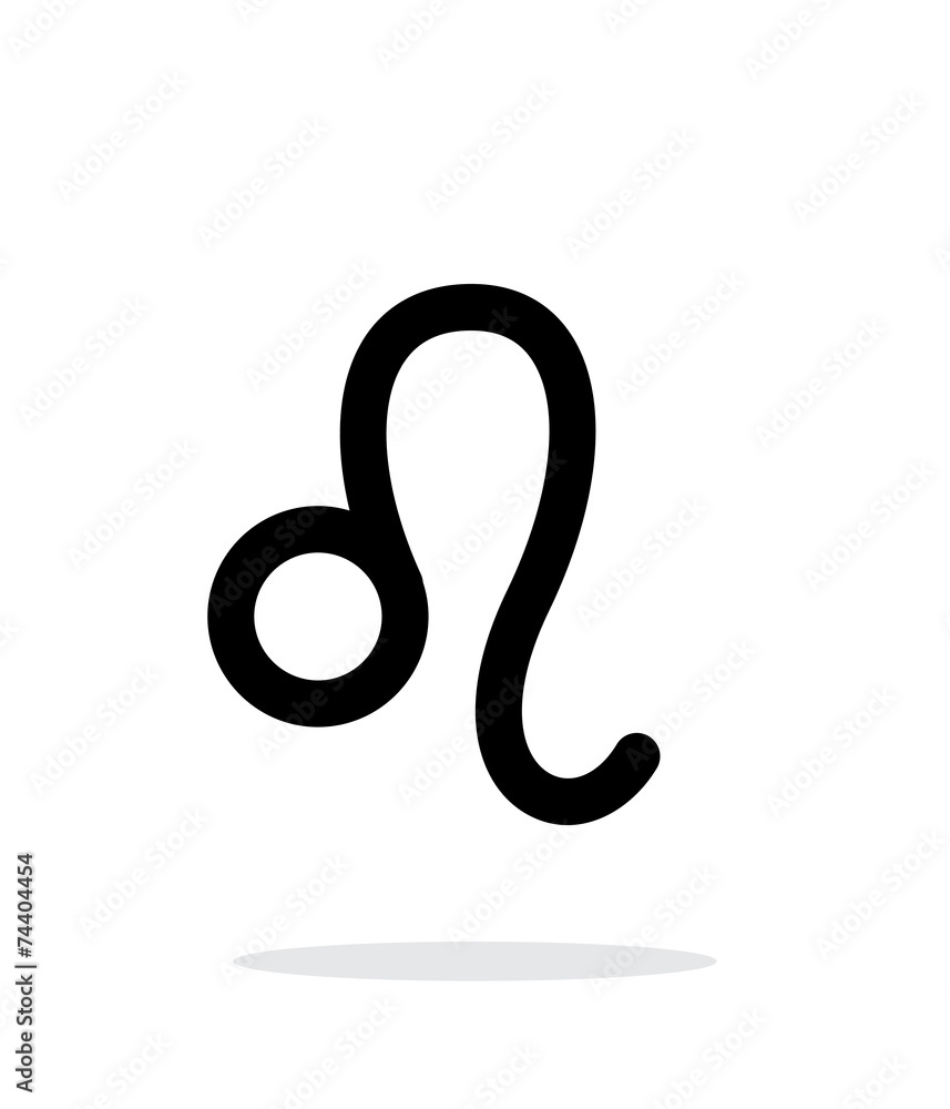 Leo zodiac icon on white background. Leo zodiac icon on white background.