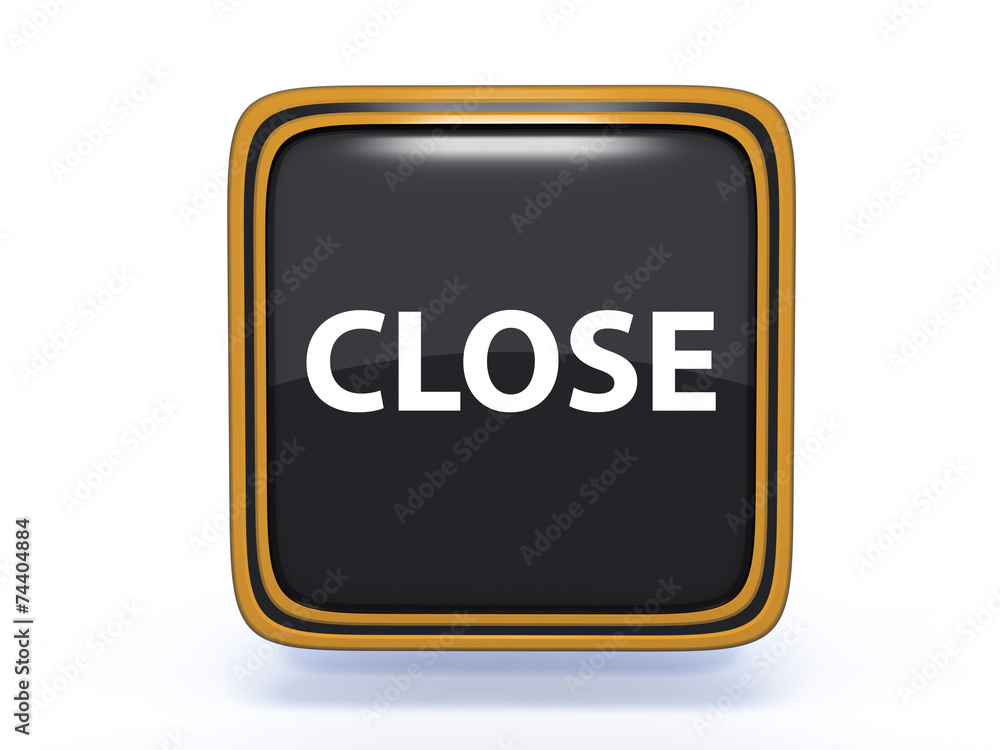 close square icon on white background close square icon on white background