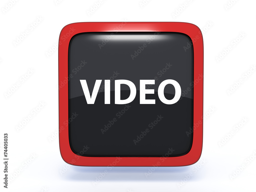 video square icon on white background video square icon on white background