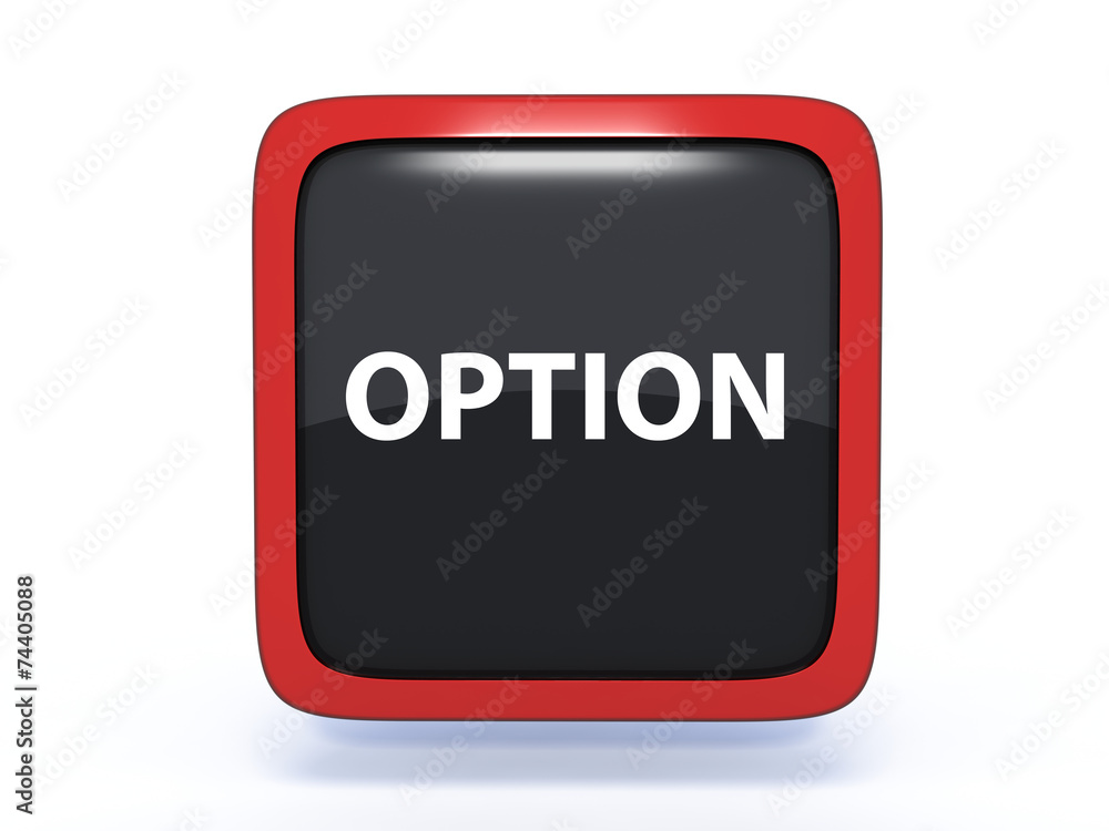 option square icon on white background option square icon on white background