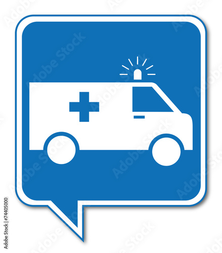 Logo ambulances, ambulanciers.
