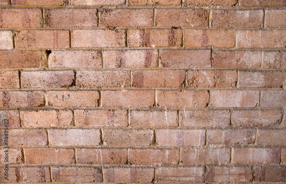 Fototapeta premium Flat aged red brick wall background texture in The Rocks, Sydney