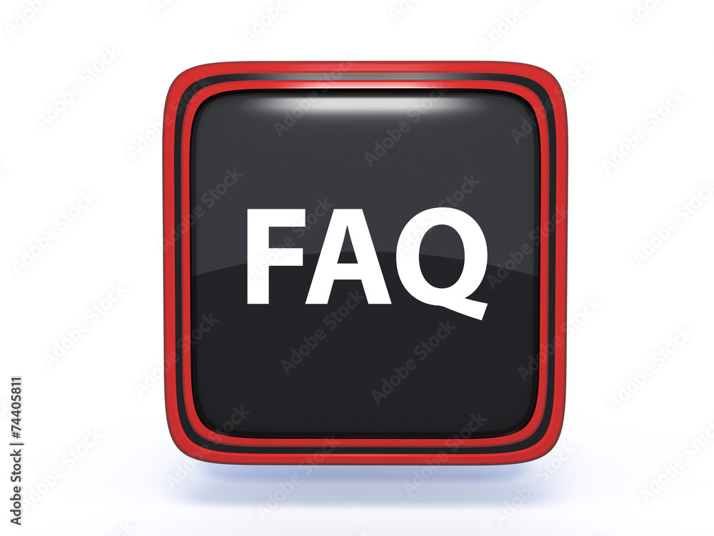 faq square icon on white background faq square icon on white background