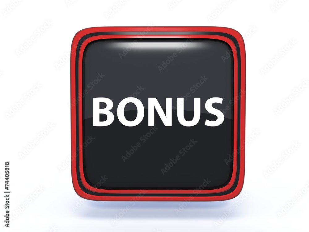 bonus square icon on white background bonus square icon on white background
