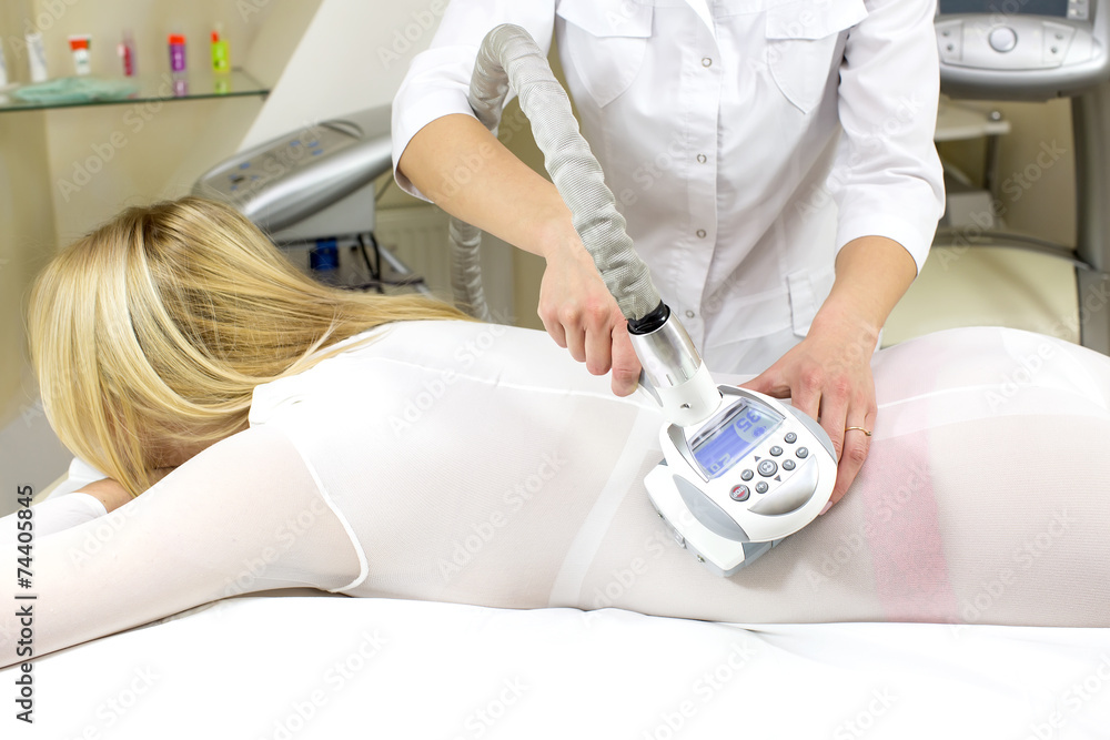 woman is in the process at the clinic lipomassage woman is in the process at the clinic lipomassage