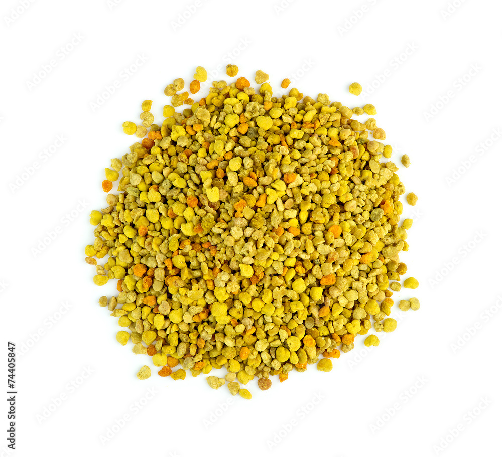 Macro pile of organic, natural pollen from bees, bee pollen Macro pile of organic, natural pollen from bees, bee pollen