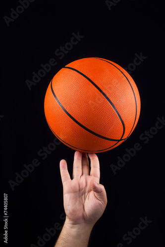 Basketball ball in male hands © aleksandarfilip
