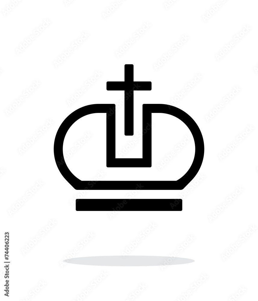 Crown Pope icon on white background. Crown Pope icon on white background.