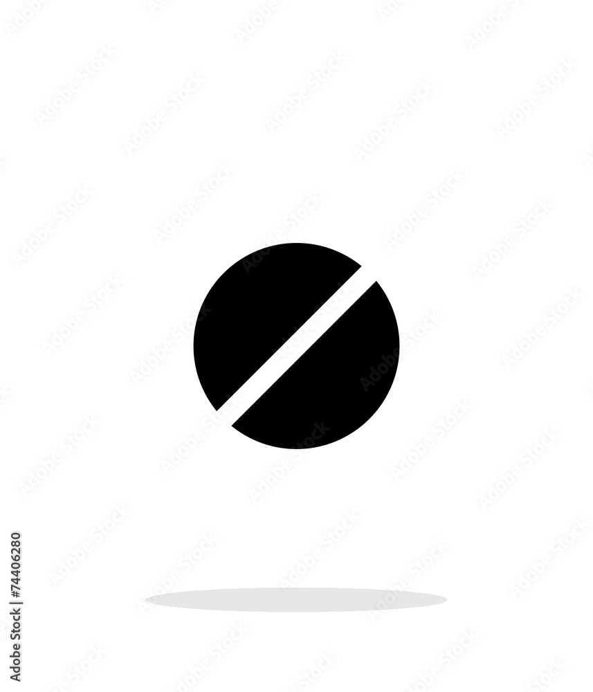 Pill icon on white background. Pill icon on white background.