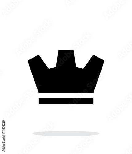 Crown icon on white background.