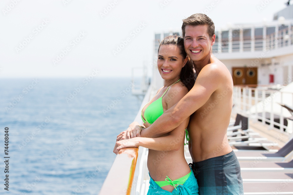 young couple on summer holiday
