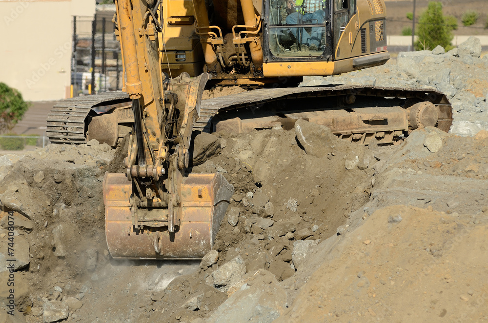 Fototapeta premium Track Hoe