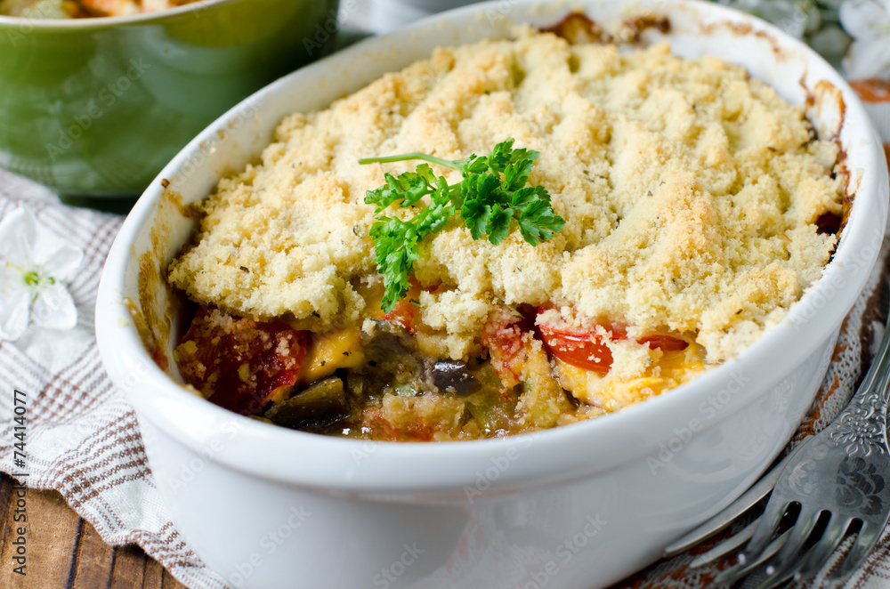 Crumble with vegetables Crumble with vegetables