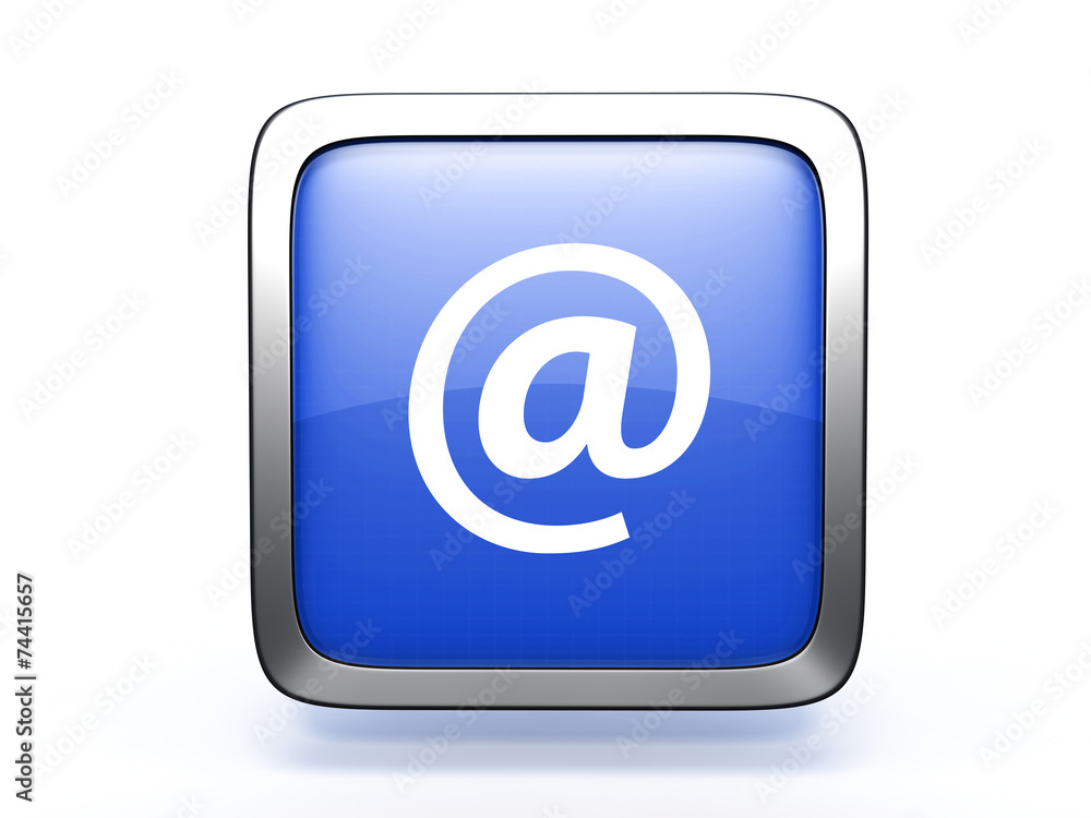 Email square icon on white background Email square icon on white background