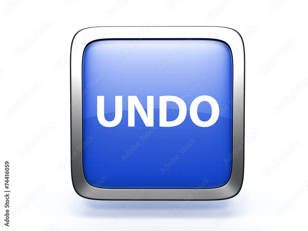 undo square icon on white background undo square icon on white background