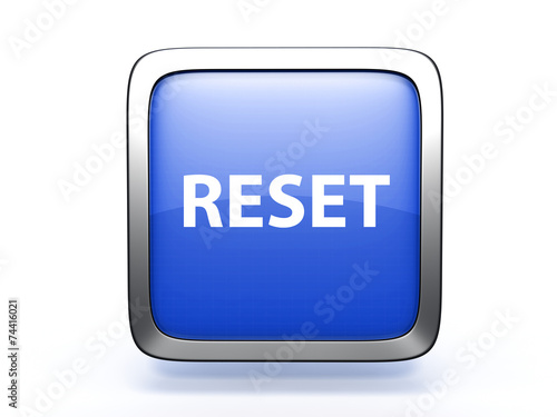 Obraz na płótnie reset square icon on white background