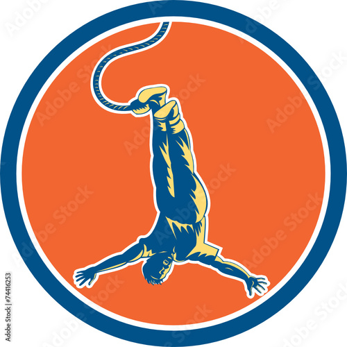 Bungy Jumping Retro Circle