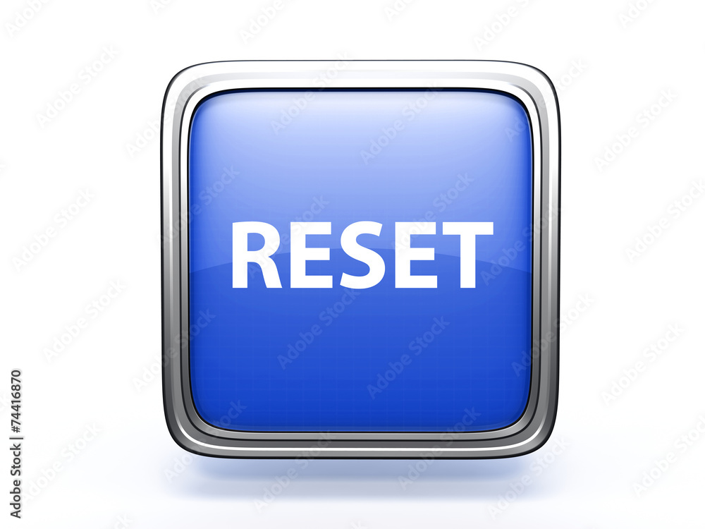 reset square icon on white background reset square icon on white background