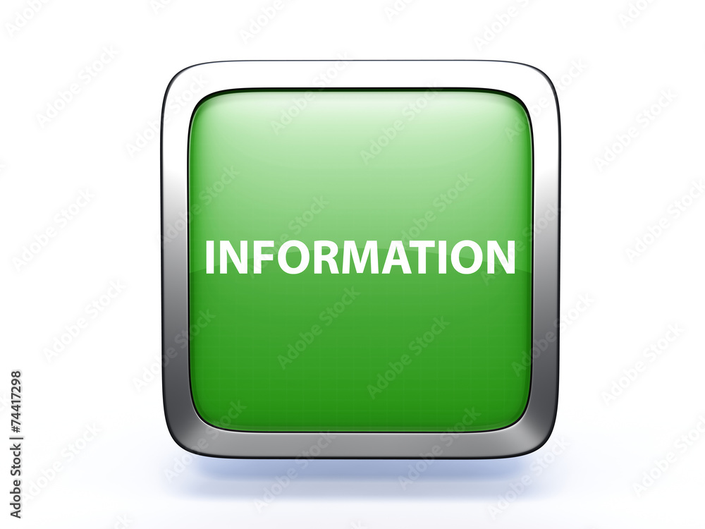 information square icon on white background information square icon on white background