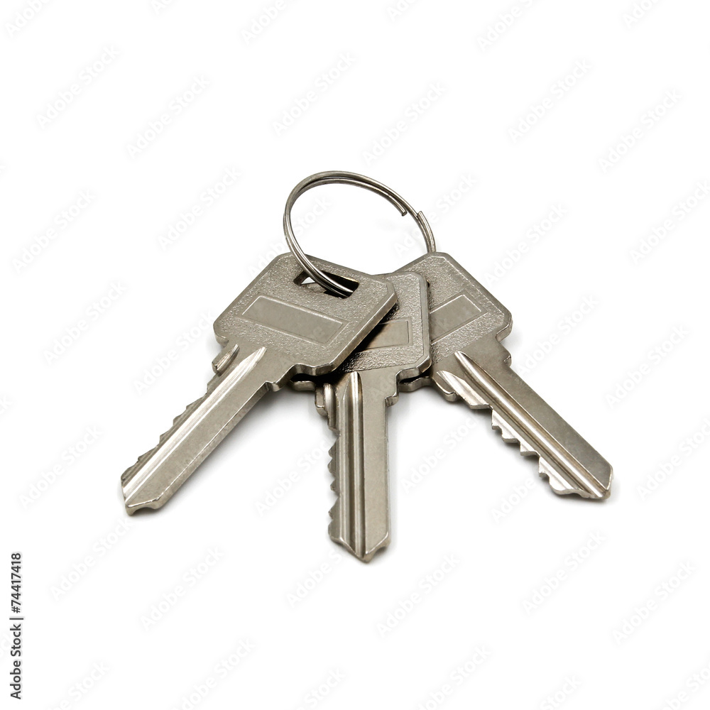Keys isolated on white background Keys isolated on white background