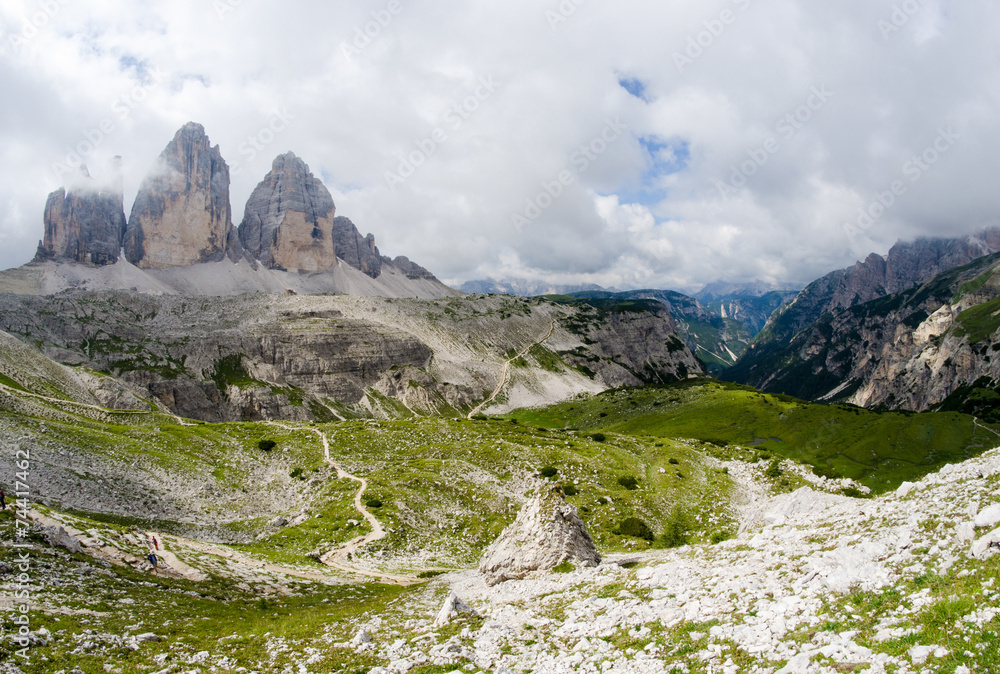 Alps landscape in summer season. Dolomites, Italy