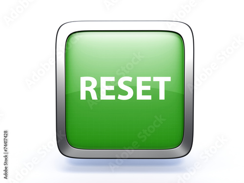 Obraz na płótnie reset square icon on white background