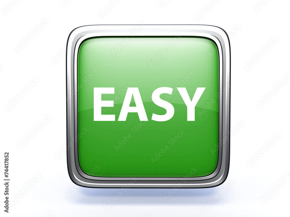 easy square icon on white background easy square icon on white background