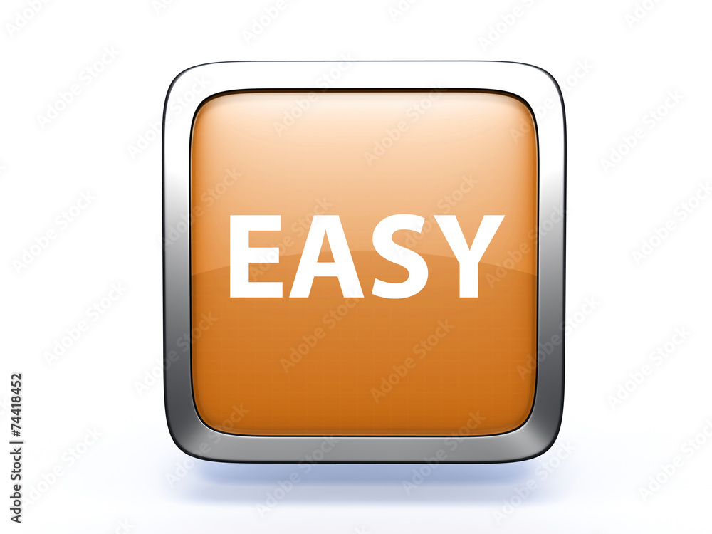 easy square icon on white background easy square icon on white background