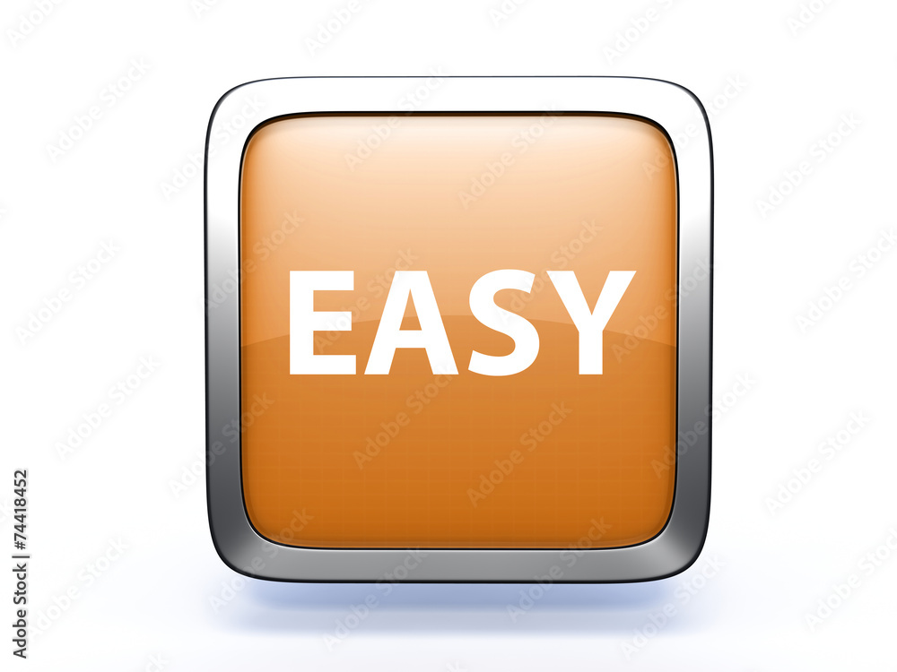 easy square icon on white background