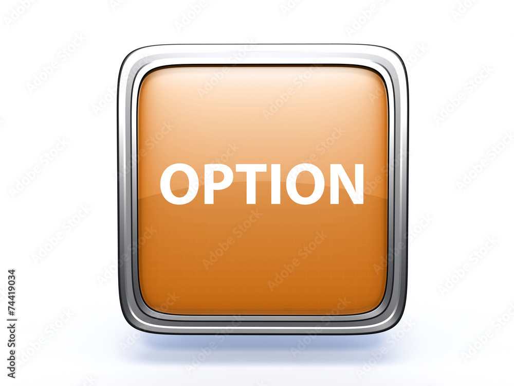 option square icon on white background option square icon on white background