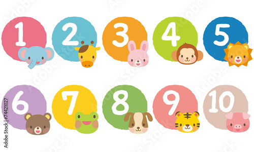 かわいい動物 数字 Stock イラスト Adobe Stock かわいい動物 数字 Stock イラスト Adobe Stock