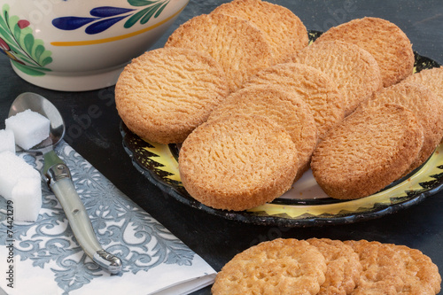 Foto Encas avec gateaux secs, galettes bretonnes
