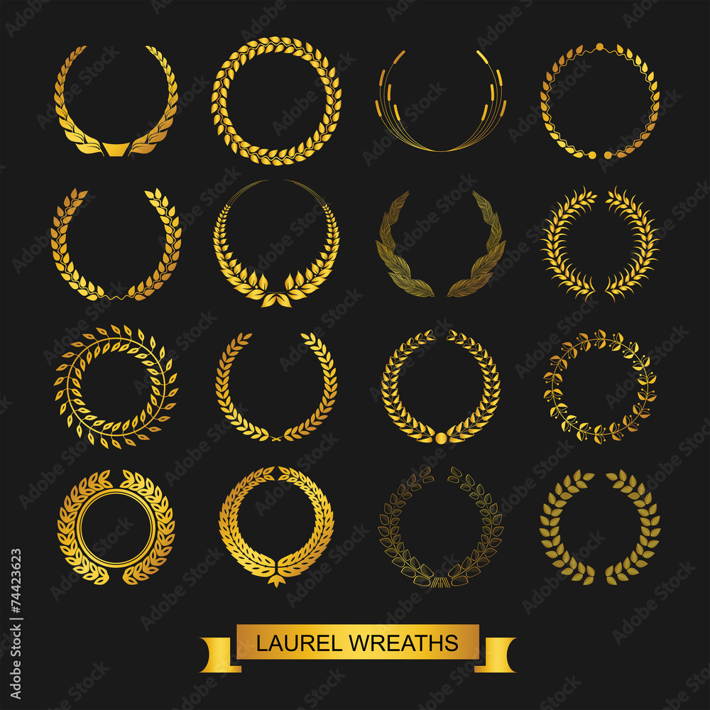 Naklejka premium laurel wreath