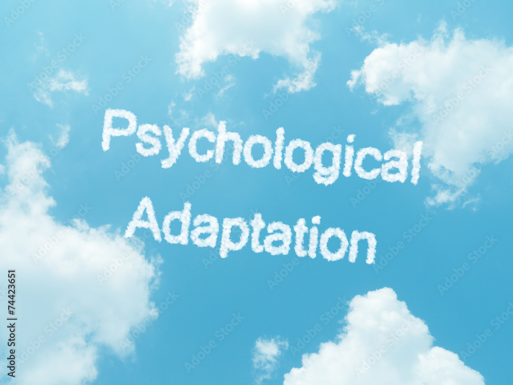 cloud words with design on blue sky background cloud words with design on blue sky background