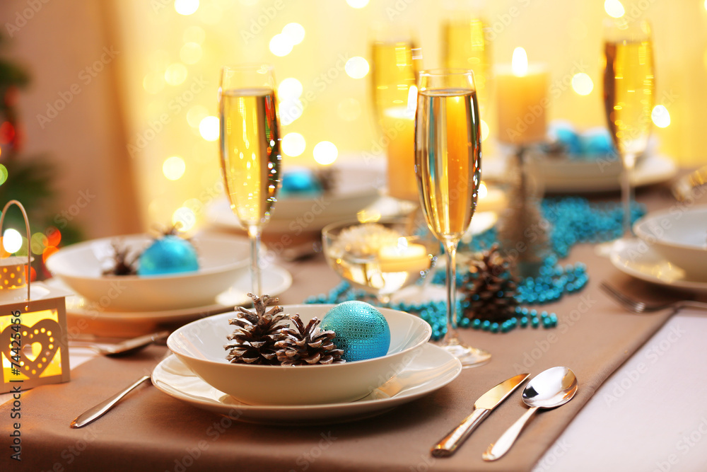 Beautiful Christmas table setting Beautiful Christmas table setting