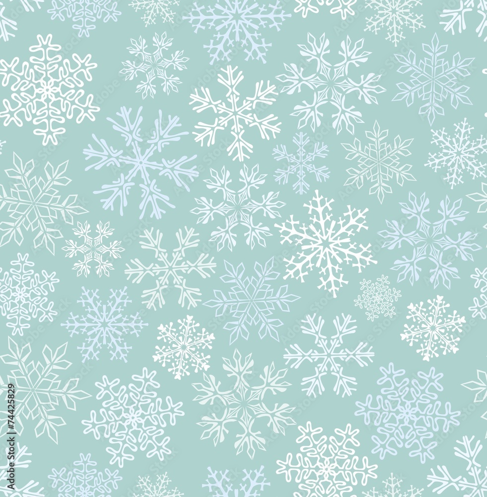 Seamless Snowflake Pattern Seamless Snowflake Pattern