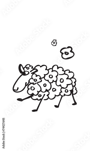 Fotografie, Obraz the funny lovely sheep 2