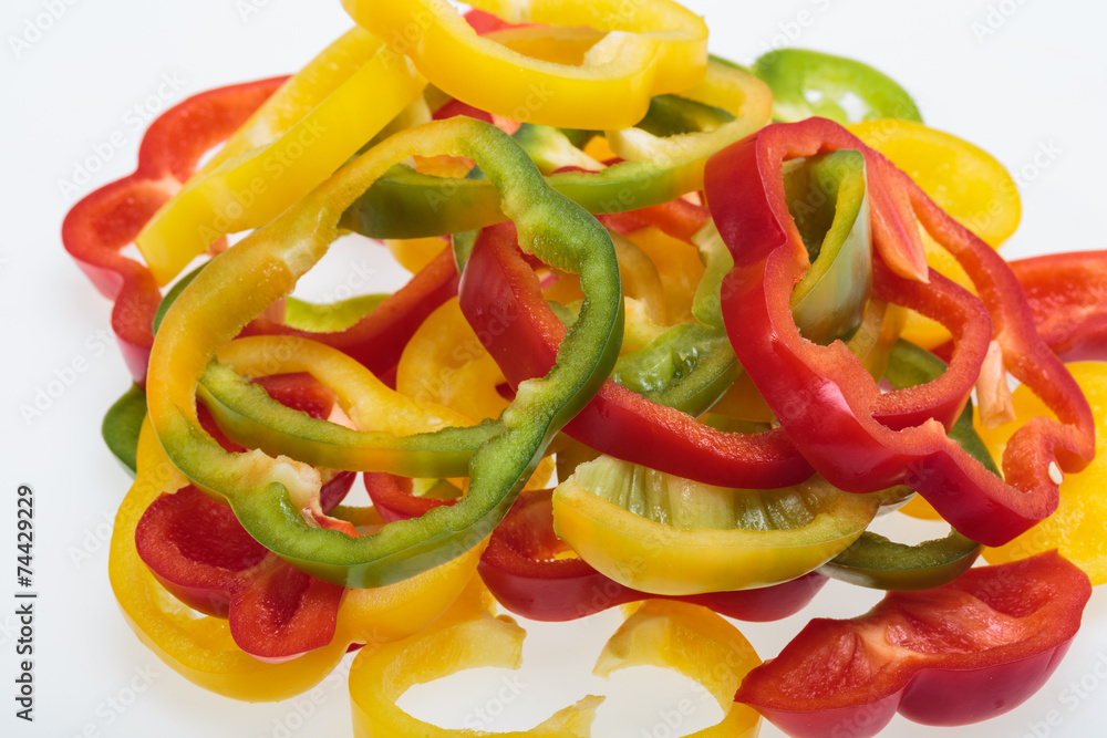 sweet pepper isolated on white background sweet pepper isolated on white background