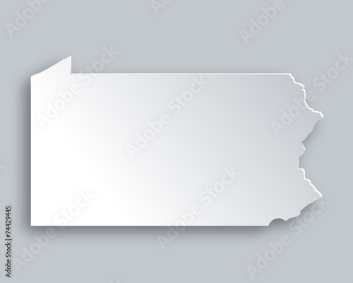 Karte von Pennsylvania