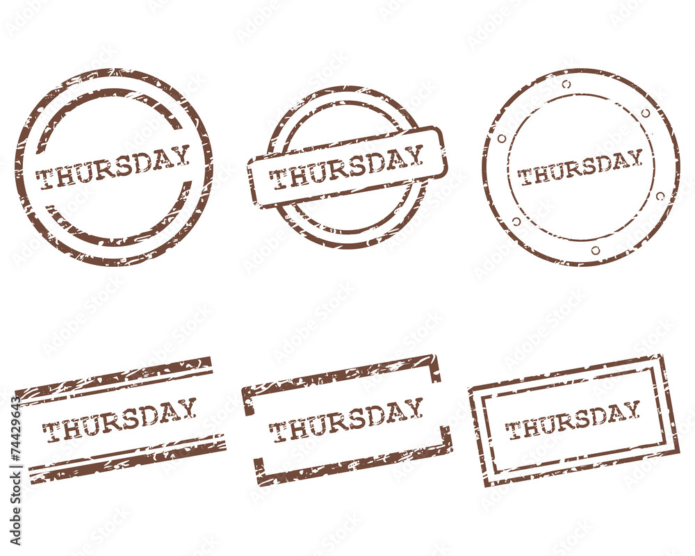 Fototapeta premium Thursday Stempel