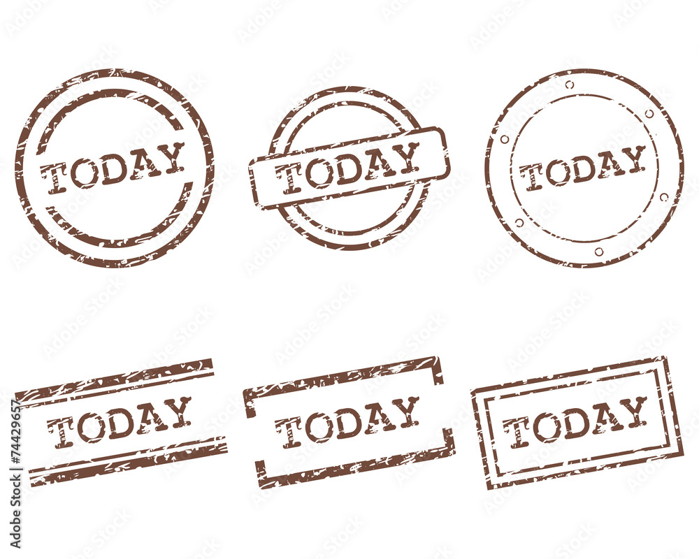 Fototapeta premium Today Stempel