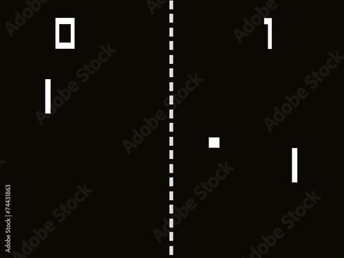 vector old arcade game screen