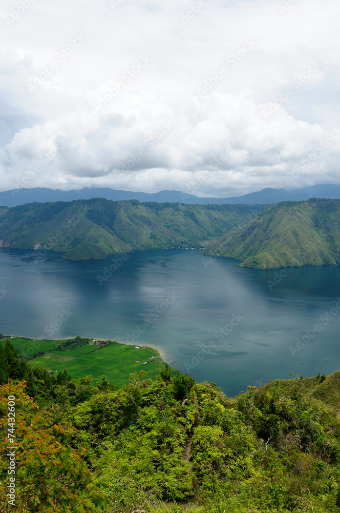 Toba lake on Sumatra