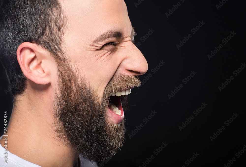 Obraz premium Bearded man