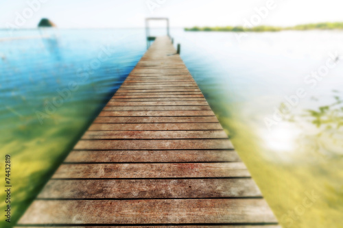 Boardwalk on beach