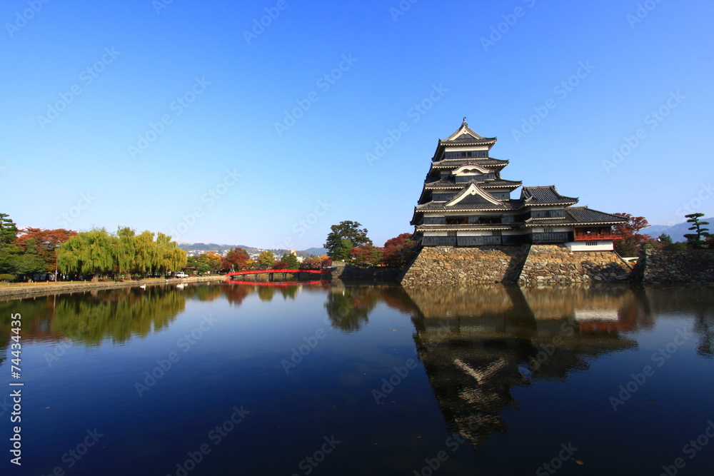 Reflection of The Castle, Matsumoto, Japan Reflection of The Castle, Matsumoto, Japan